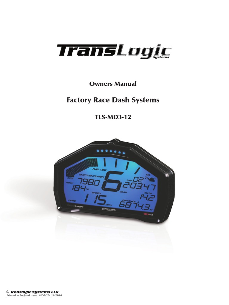 Installing the Translogic Micro Dash | PDF | Electrical Connector ...