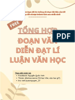 ĐOẠN VĂN DIỄN ĐẠT LÍ LUẬN VĂN HỌC