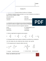 Práctico #2, Enlace Químico, Hibridación, Fórmulas Empíricas y Moleculares