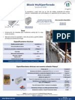 Block Multiperforado bh8 12x20x40