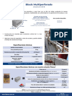 Block Multiperforado bh8 20x20x40