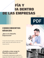 Cultura y Filosofía Empresarial