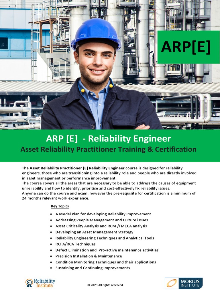 Asset Reliability Practitioner Training | PDF | Reliability Engineering ...