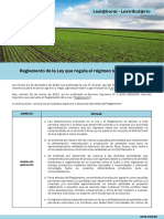 Lexlaboral Lextributario Reglamento de La Ley Que Regula El Regimen Laboral Agrario