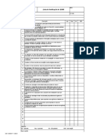 Lista de Verificação de QSMS - Trabalho em Altura