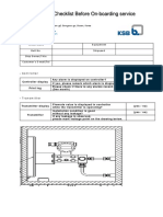 Preliminary Checklist Before On-Boarding Service