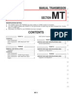 Manual Transmission: Modification Notice