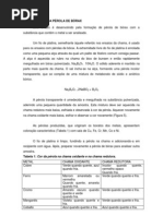 ENSAIOS DA PÉROLA DE BÓRAX