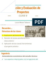 Formulacion y Evaluacion de Proyectos - Clase 6