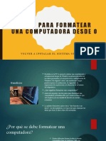 Pasos para Formatear Una Computadora Desde 0