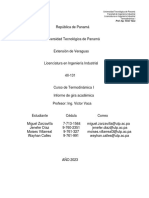 Informe de Gira Académica Termodinámica