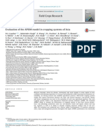 Evaluation of The Apsim Model in Cropping Systems of Asia