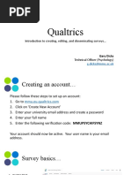 Introduction To Qualtrics Workshop Slides