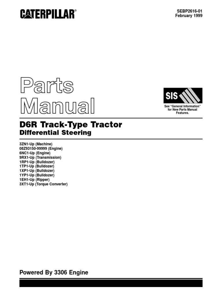 Manual de Piezas D6R Tractor | PDF