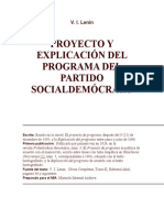 Proyecto y Explicación Del Programa Del Partido Socialdemócrata