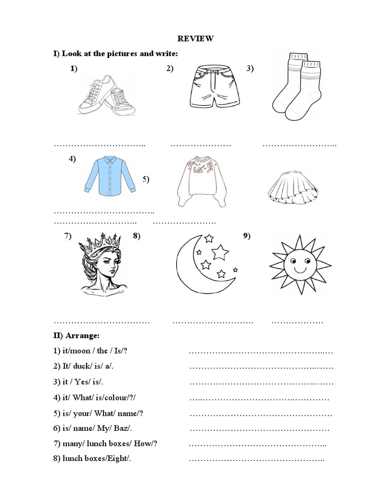 English Language Practice Worksheet | PDF