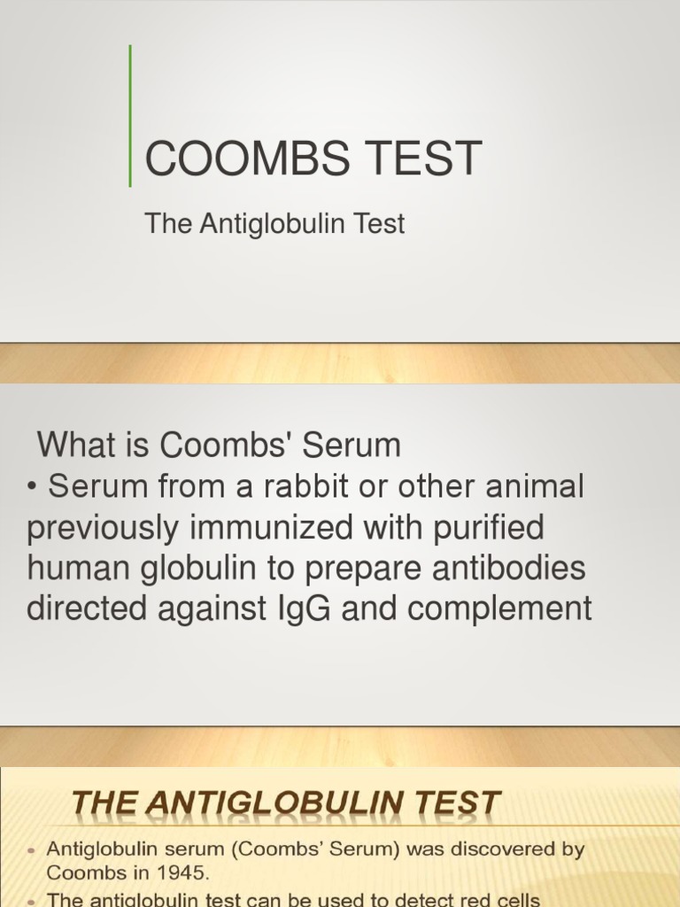 COOMBS TEST PDF