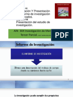 Capitulo VI y VII Elaboracion y Presentacion Del Informe de Investigacion de Mercado.