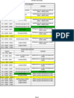 Horaires Note