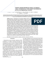 Compliance of Nursing Home Residents With A Nutrient and Energy Dense Oral Nutritional Supplement Determines Effects On Nutritional Status