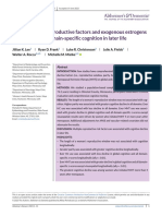 Alzheimer S Dementia - 2023 - Lee - Associations of Reproductive Factors and Exogenous Estrogens With Global and