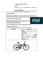 Especificaciones Tecnicas Adq. Bicicletas