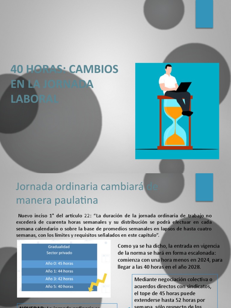 Cambios hacia 40 horas laborales | PDF | Tiempo de trabajo | Gobierno