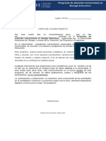 Carta de Consentimiento para Padres o Tutores