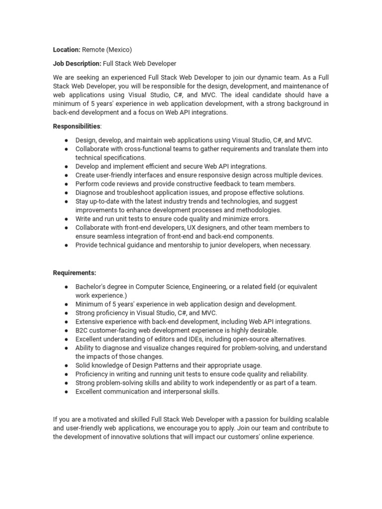 Full stack web developer download free pdf usability compiler