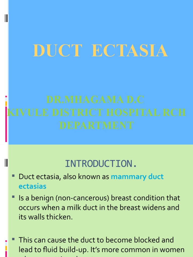 Duct Ectasia Download Free PDF Medical Specialties Sexual Anatomy