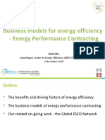 Business Models For Energy Efficiency Energy Performance Contracting