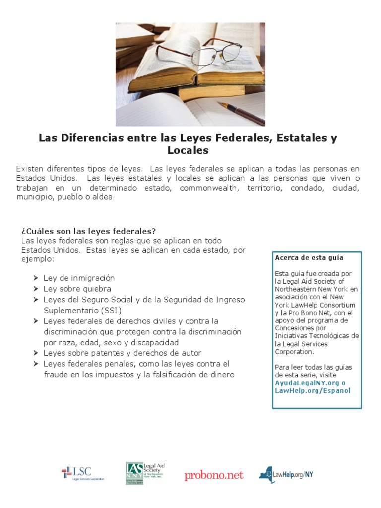 Differences Between Federal State Local Laws SP | PDF | Los Estados ...
