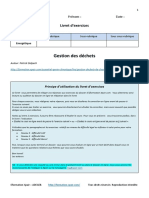 Questions Gestion Dechets de Chantier