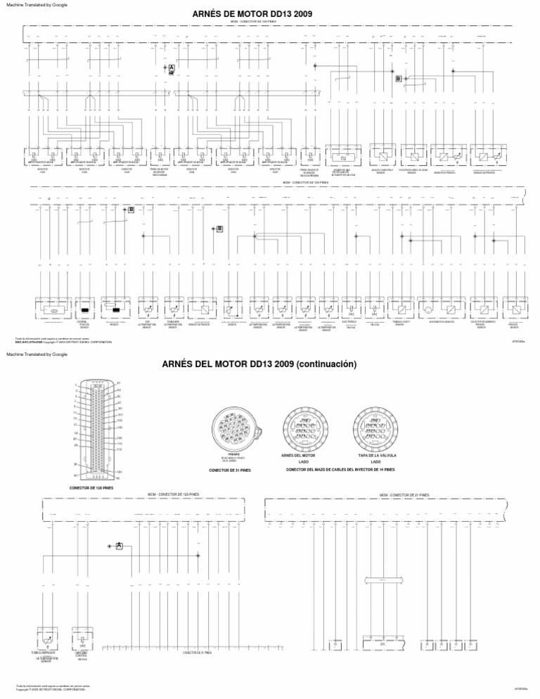 Schéma électrique moteur DD13 | PDF