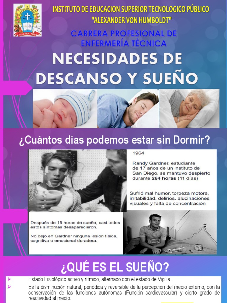 Necesidades de Descanso y Sueño | PDF | Dormir | Apnea del sueño