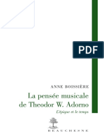 BOISSERE - La Pensée Musicale de Theodor W. Adorno_L'Épique Et Le Temps_repaired