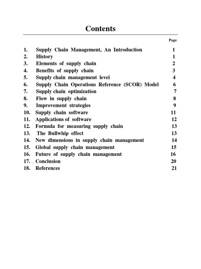 Supply Chain Management Project | PDF