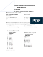 T1 - Atividade 01 (Adição e Subtr. em Z)