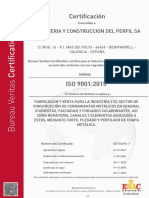 Certificado ISO 9001 2015