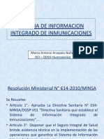 Capacitacion - Sistema de Informacion Integrado de Inmunicaciones - Marco Arzapalo