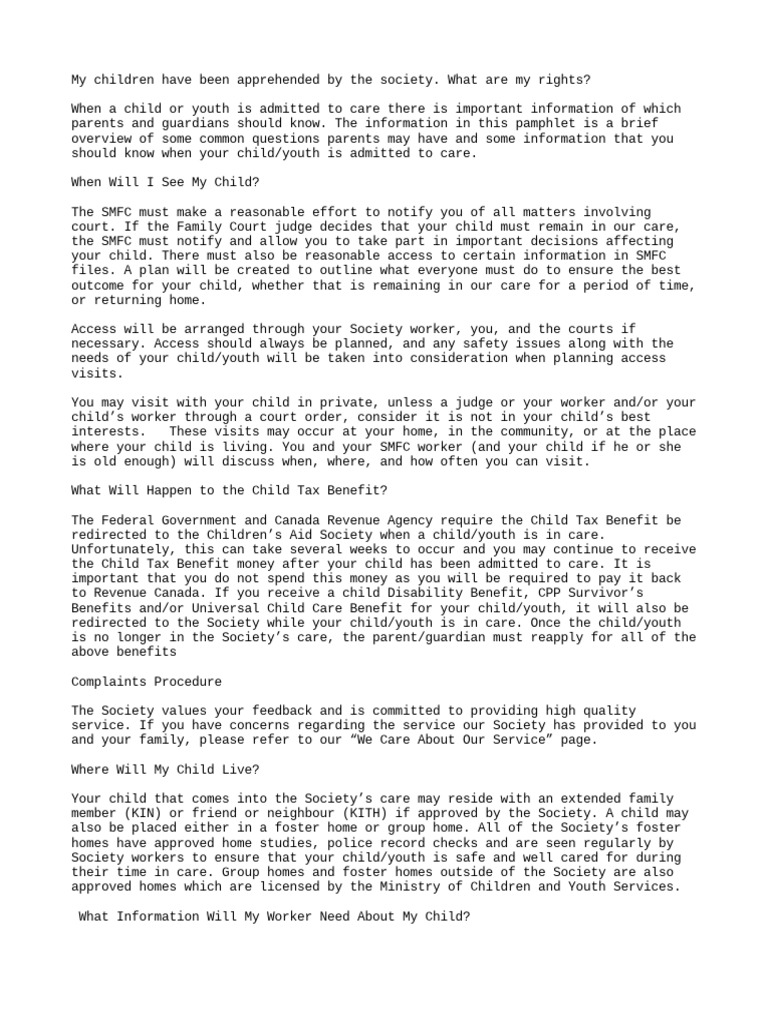 Thesocietysrights PDF Child Custody Lawyer