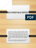 Recomendaciones