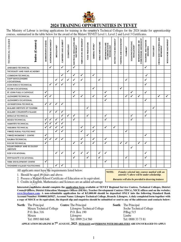 2024 TEVET Application Guidelines | PDF