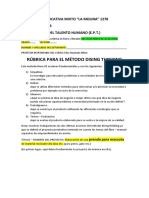 2° Bimestre Rúbrica para Llenar