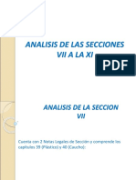 Analisis de Las Secciones Vii A La X