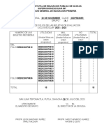 Relacion de Folios Boletas Sexto 2023