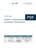 PRG-068 Gestion y Reportabilidad de Incidentes Ambientales