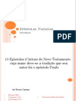 Aula 1 - Introdução As Epístolas Paulinas