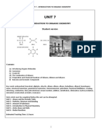 Unit 7 - Introduction To Organic Chemistry Student Version