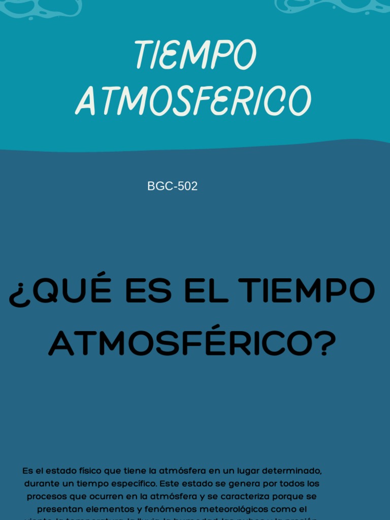 Tiempo Atmosferico | PDF | Clima | Clima